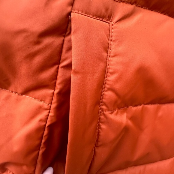 Eileen Fisher Down Vest Women's Small Burnt Orange Full Zip - Picture 4 of 9